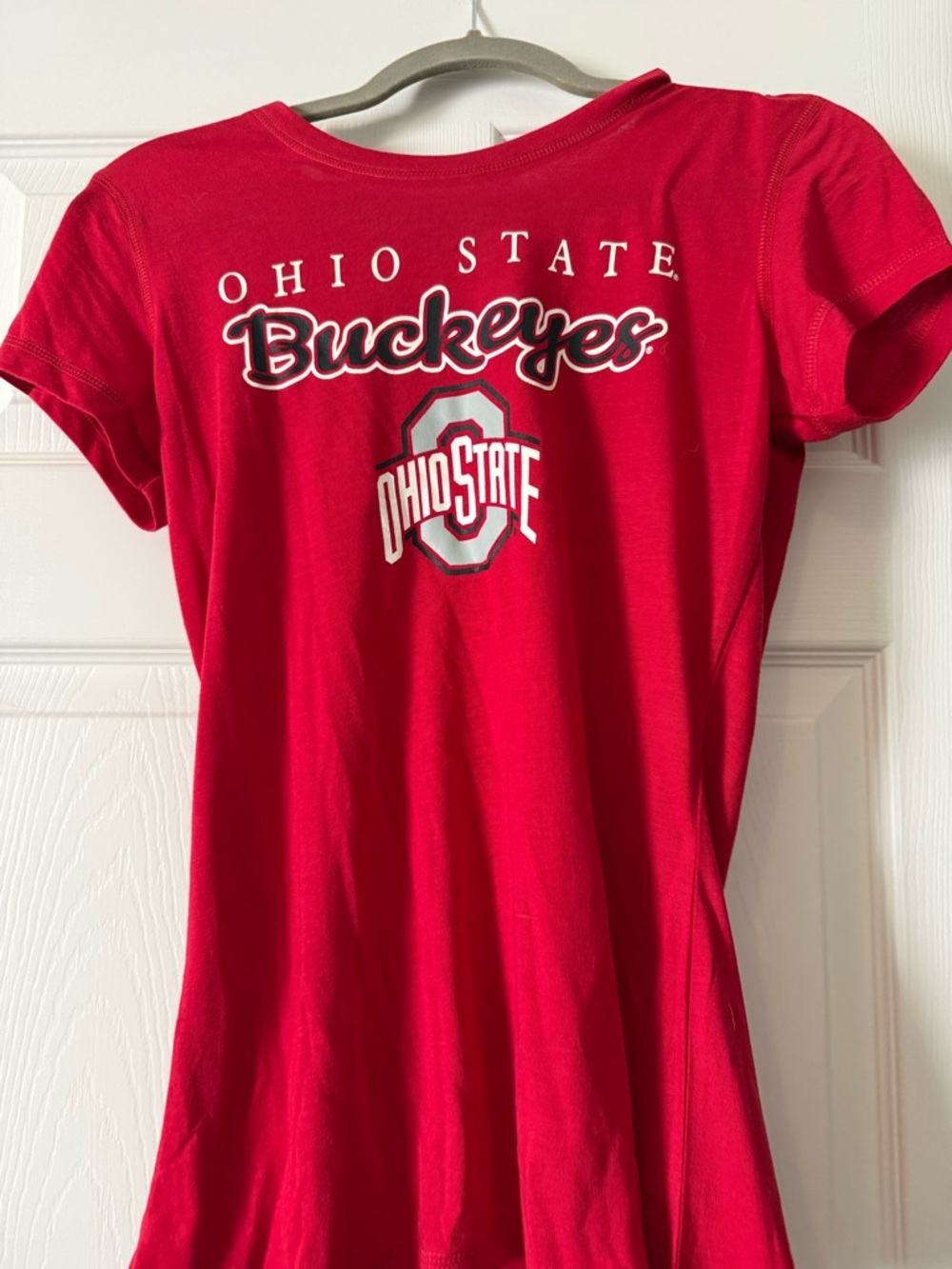 Ohio State Buckeyes Women's Red Short Sleeve Tee